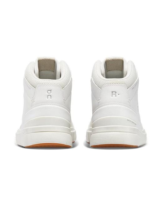 On Shoes White The Roger Clubhouse Mid Sand' for men