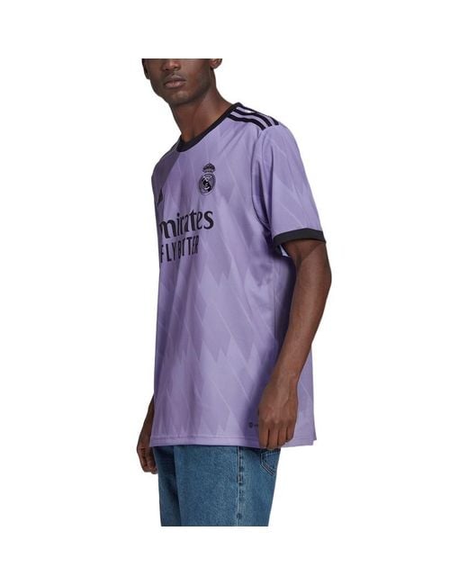 Adidas Blue Real Madrid 22/23 Away Jersey 'Light' for men