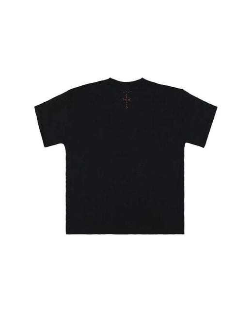 Nike Black X Travis Scott Cactus Jack Embroidered Logo Pocket T-Shirt for men
