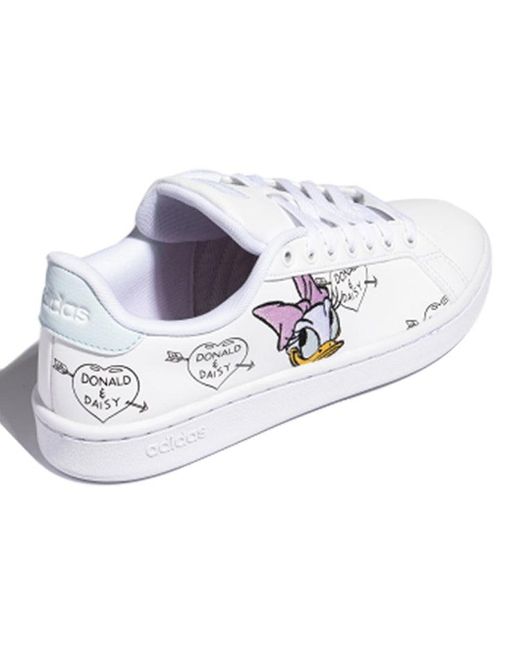 Adidas White (Wmns) X Disney Grand Court 'Daisy Duck'