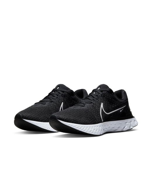 Nike Black React Infinity Run Flyknit 3 for men