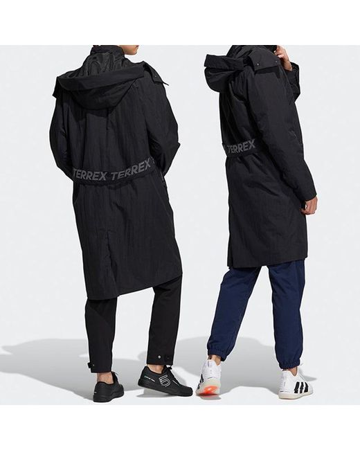 Adidas Black Casual 3-In-1 Long Down Jacket for men