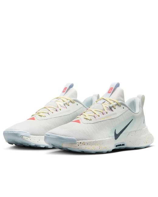 Nike White Juniper Trail 3 'Summit Pure Platinum Magic Ember Armory' for men