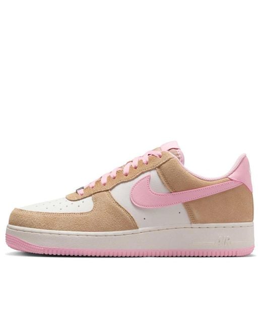 Nike Pink Air Force 1 Low '07 Lv8 'Rattan Phantom Medium Soft' for men