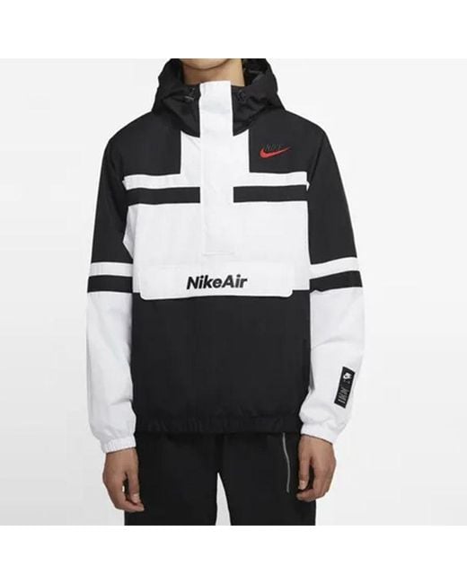 Nike Black Jacket Hooded Sportswear Polyester for men