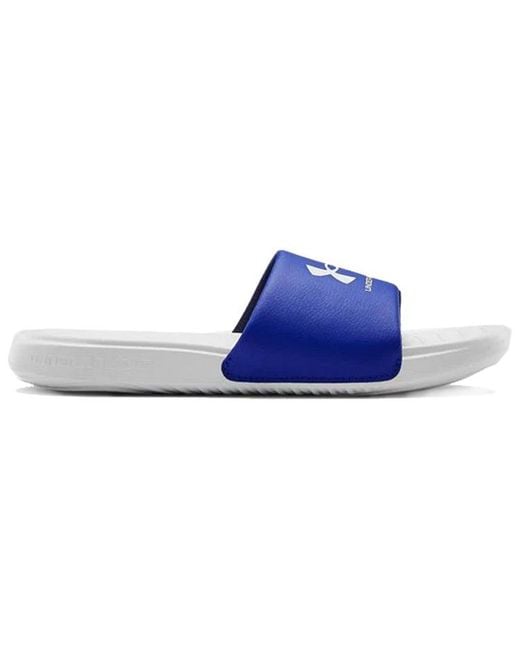 Under Armour Blue Ansa Fixed Slide 'Halo' for men