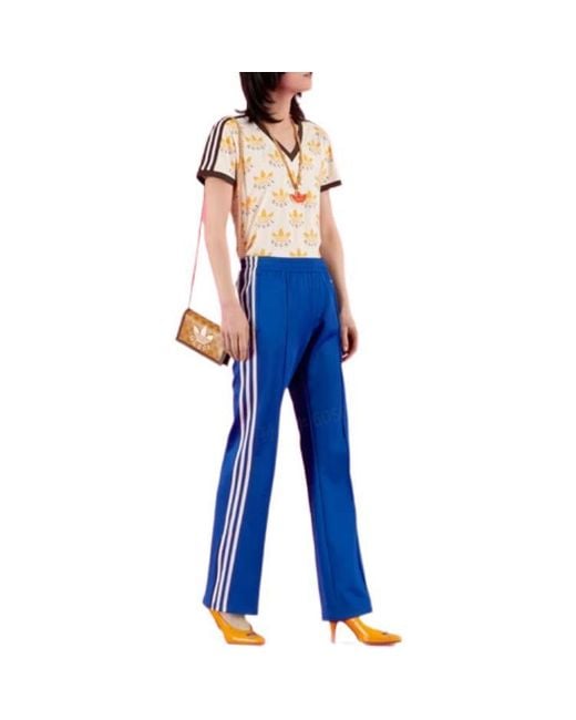 Gucci Blue X Adidas Flared Jogging Pants 'Cobalt'