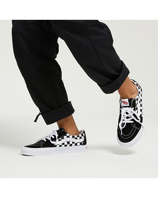 Vans Black Sk8-Low 'Checkerboard for men