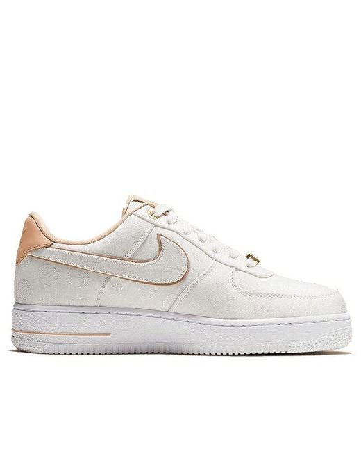 Nike White (Wmns) Air Force 1 Low '07 Lux 'Basketball Print'