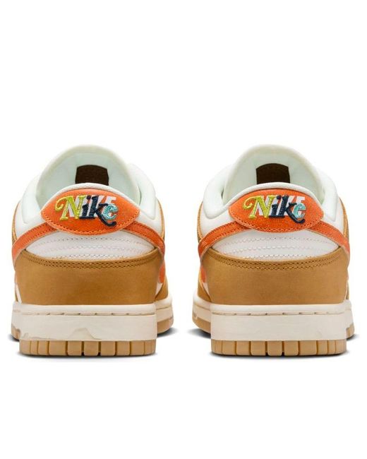 Nike Brown Dunk Low Retro 'Sail Safety Wheat' for men