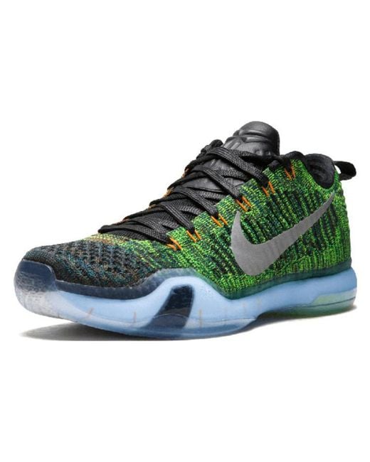 Nike Green Kobe 10 Elite Low Prm "Race Car" Shoes for men