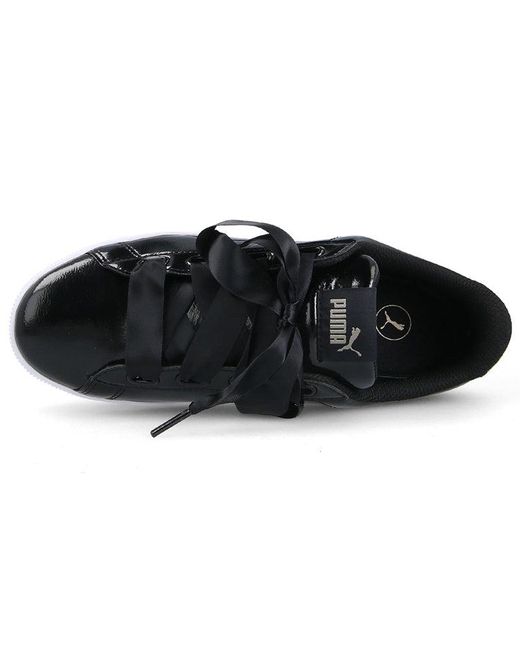 PUMA Black (Wmns) Vikky Platform Ribbon
