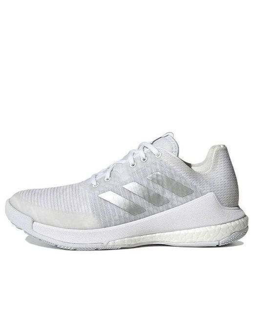 Adidas White (Wmns) Crazyflight Shoes Metallic'