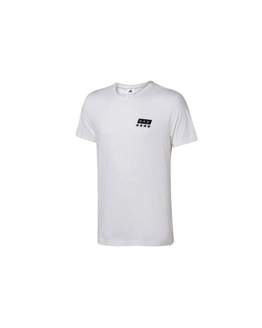 Adidas White Dfb German Football Association 18/19 T-Shirt for men