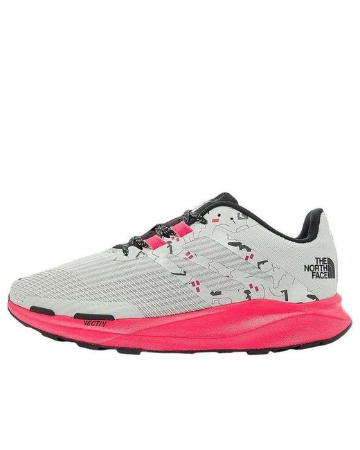 The North Face Pink (Wmns) Vectiv Eminus Running Sneakers Tnf Trail Marker Print Brilliant Coral'