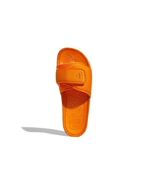 Adidas Orange X Pharrell Boost Slides 'Bright'