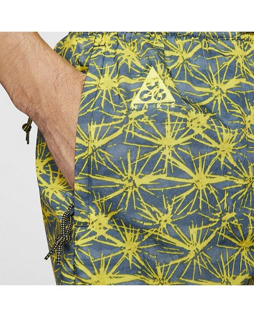 Nike Green Acg Aop Woven Short 'Tour' for men