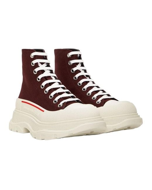 McQueen Brown Tread Slick Boots for men