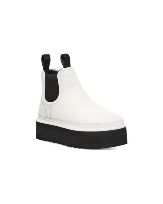 Ugg Black (Wmns) Neumel Platform Chelsea Boot 'Pebbled'