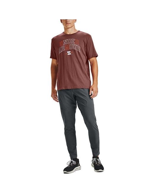 Under Armour Gray Flex Woven Tapered Pants 'Pitch' for men