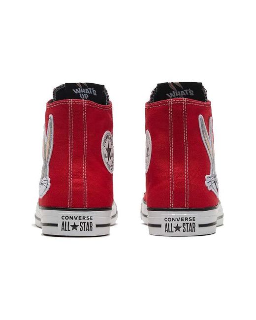 Converse Red Looney Tunes X Chuck Taylor All Star High '80Th Anniversary for men