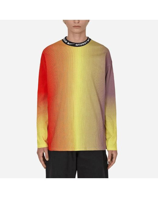 Nike Orange X Stussy Fw22 Tee 8 Ball' Do5309-902 for men
