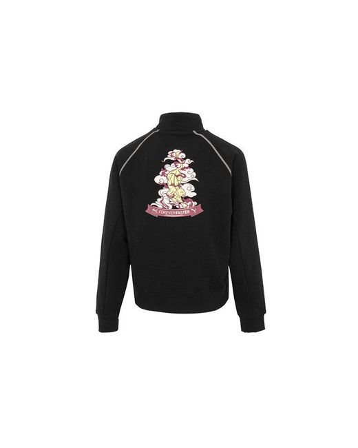 PUMA Black (Wmns) Das Cc Graphic Half-Zip Crew