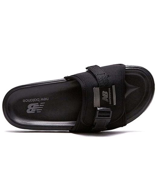 New Balance Black Slippers for men