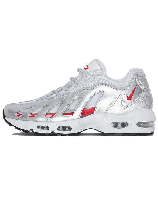 Nike White X Supreme Air Max 96 'Metallic' for men