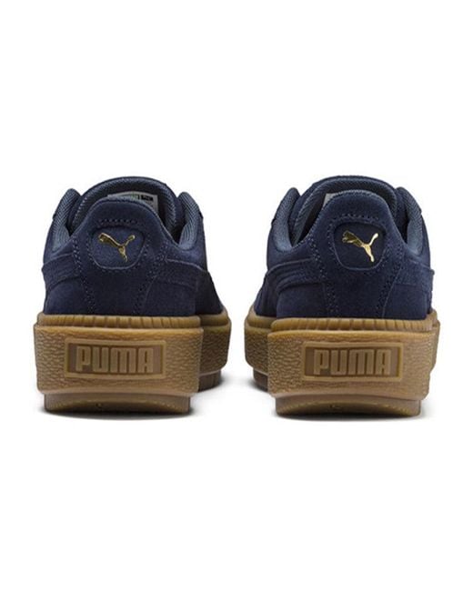 PUMA Blue Suede Platform Trace Velor for men