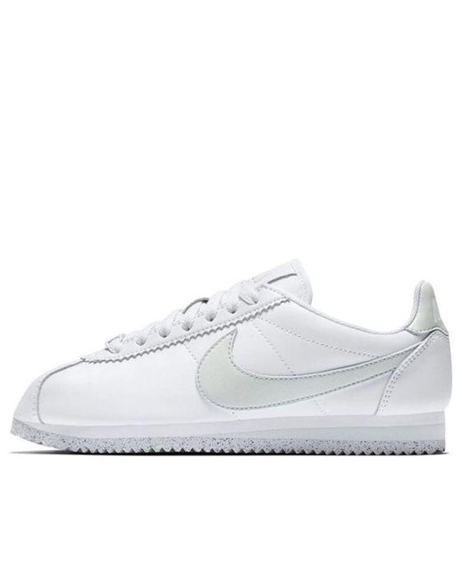 Nike White (Wmns) Classic Cortez Flyleather Light'
