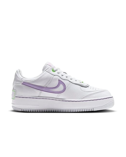 Nike White (Wmns) Air Force 1 Shadow Electric'