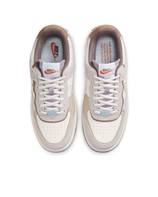 Nike White (Wmns) Air Force 1 Shadow 'Sail Pale Ivory'
