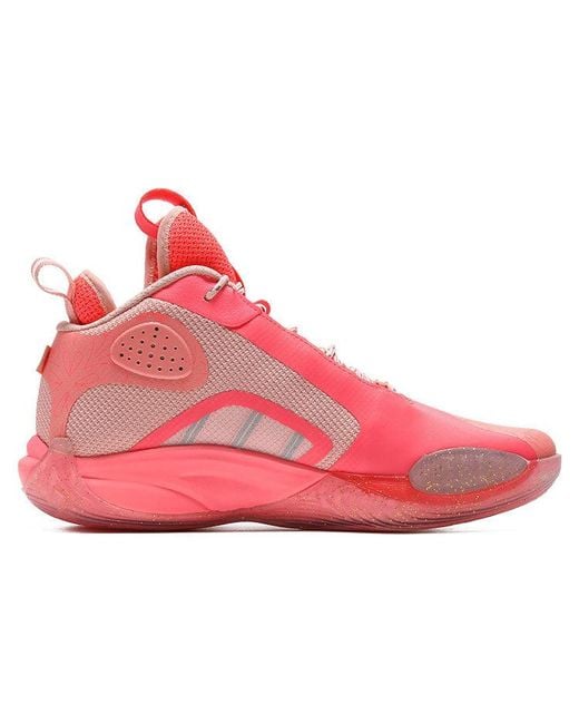 361 Degrees Pink X Aaron Gordon Qu!K Lite Kungfu Dunk Sport Basketball Shoes for men