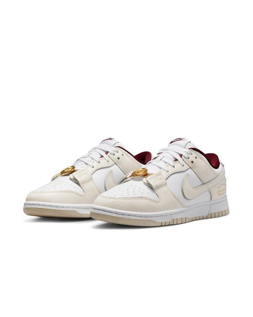 Nike White (Wmns) Dunk Low Se Just Do It Phantom'