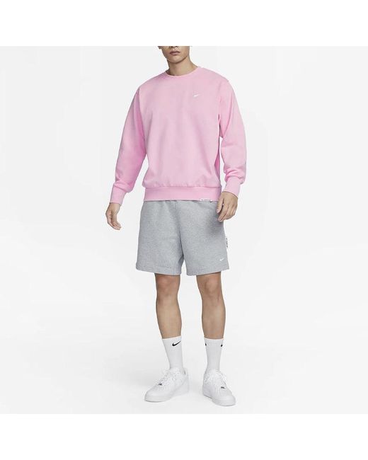 Nike Pink Standard Issue Basketball Hoodie for men