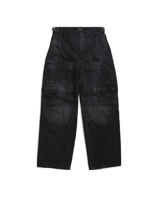 Balenciaga Black Large Cargo Pants for men
