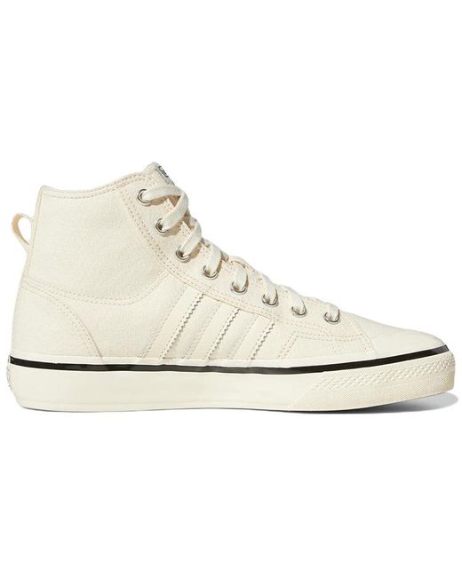 Adidas White Originals Nizza Hi Rf 74 for men