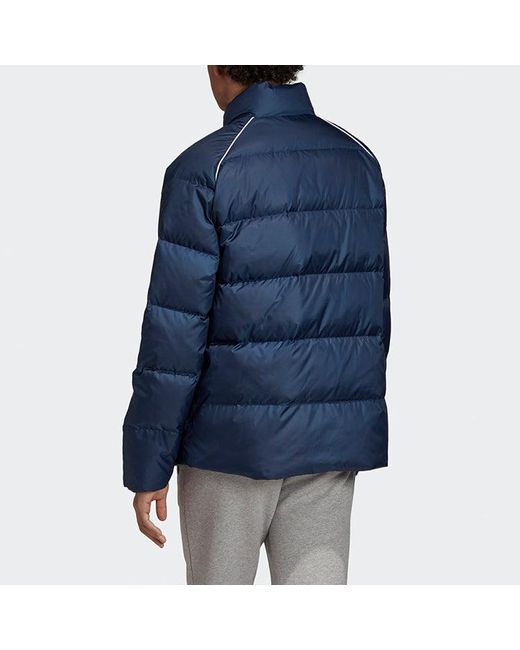Adidas Blue Down Puffer Trefoil Jacket for men