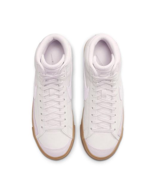 Nike White (Wmns) Blazer Mid Premium 'Pearl Gum'
