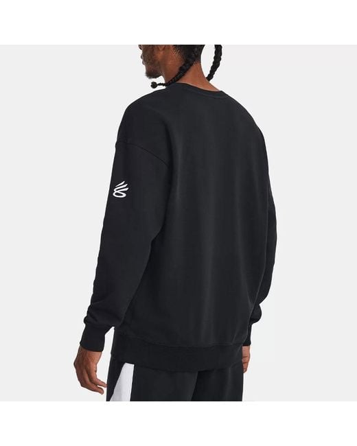 Under Armour Black Curry Splash Crew Sweatshirt for men