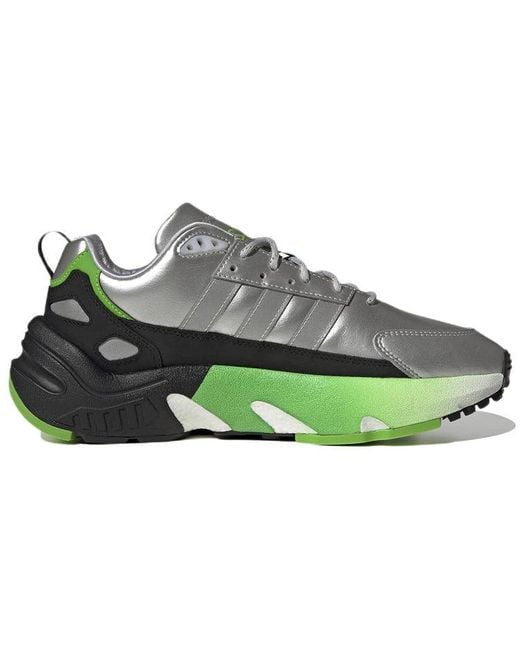 Adidas Green Kawasaki Ninja X Zx 22 Boost Metallic' for men