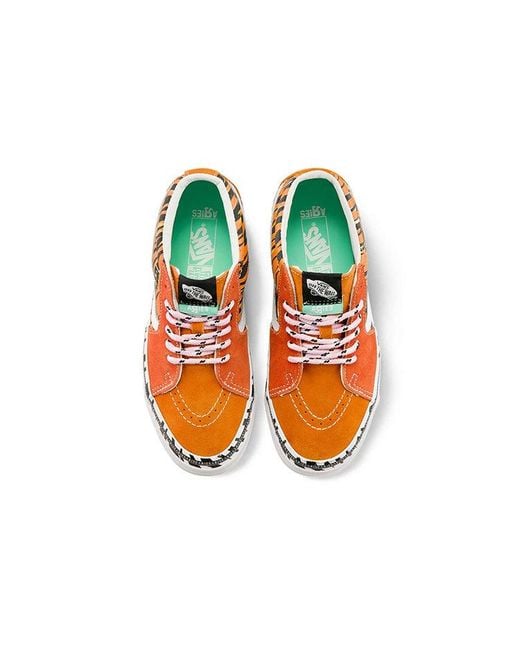 Vans Orange Aries X Og Sk8-Mid Lx 'Tiger Bright' for men