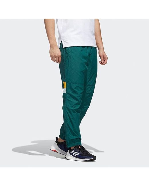 Adidas Green Ub Pnt Double Logo Colorblock Casual Sports Pants Forest for men