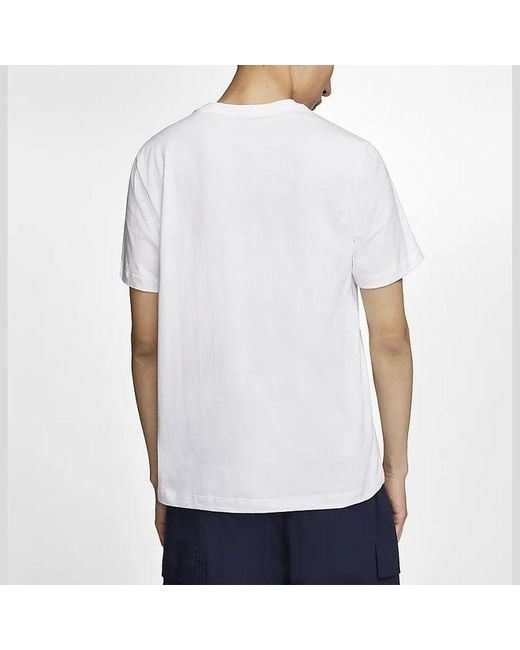 Nike White As M Sportswear Nsw Tee Shoe Swoosh Short Sleeve for men