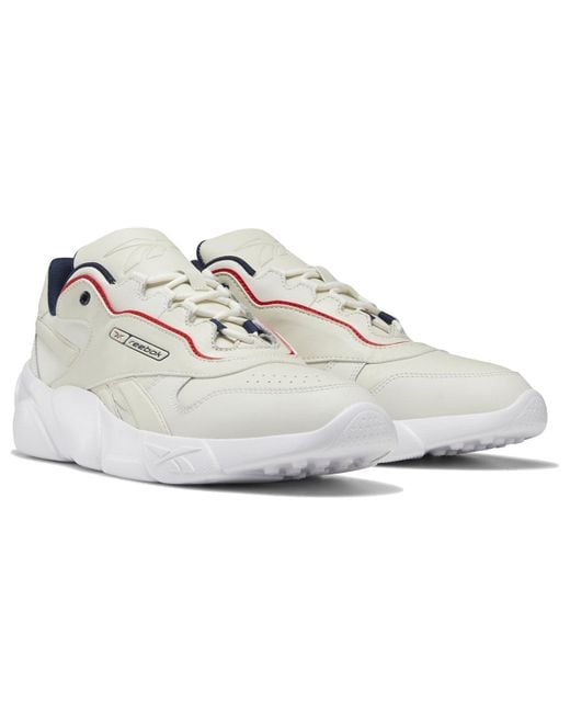 Reebok White Premier Classic Leather Creamy Shoes/Sneakers for men