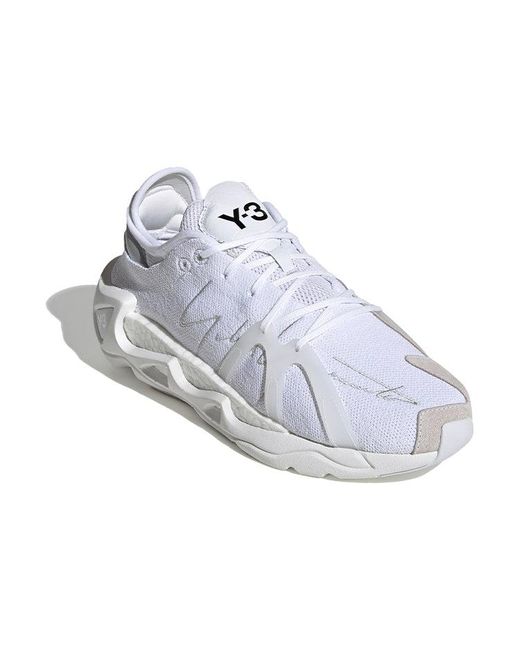 Adidas White Y-3 Fyw S-97 Knitted Sports Shoe for men