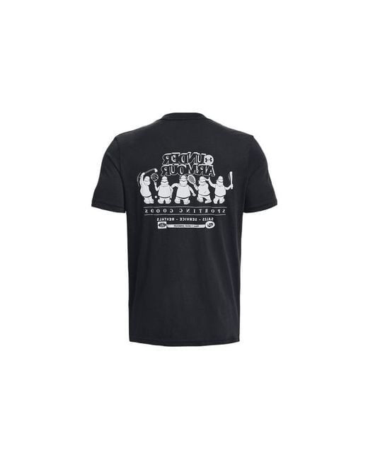 Under Armour Black Coach Sporting Goods T-Shirt for men