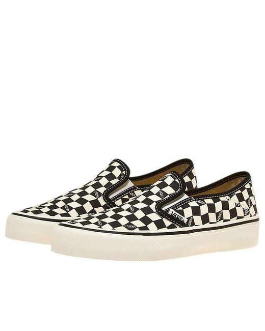 Vans Black Slip-On Vr3 Sf 'Checkerboard Marshmallow' for men