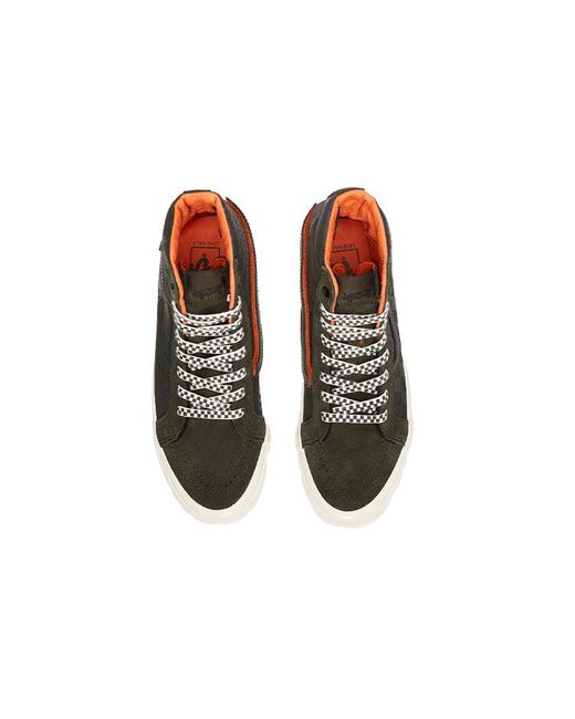 Vans Black Porter-Yoshida & Co. X Og Sk8-Hi Lx 'Forest Night Floral Checkerboard' for men